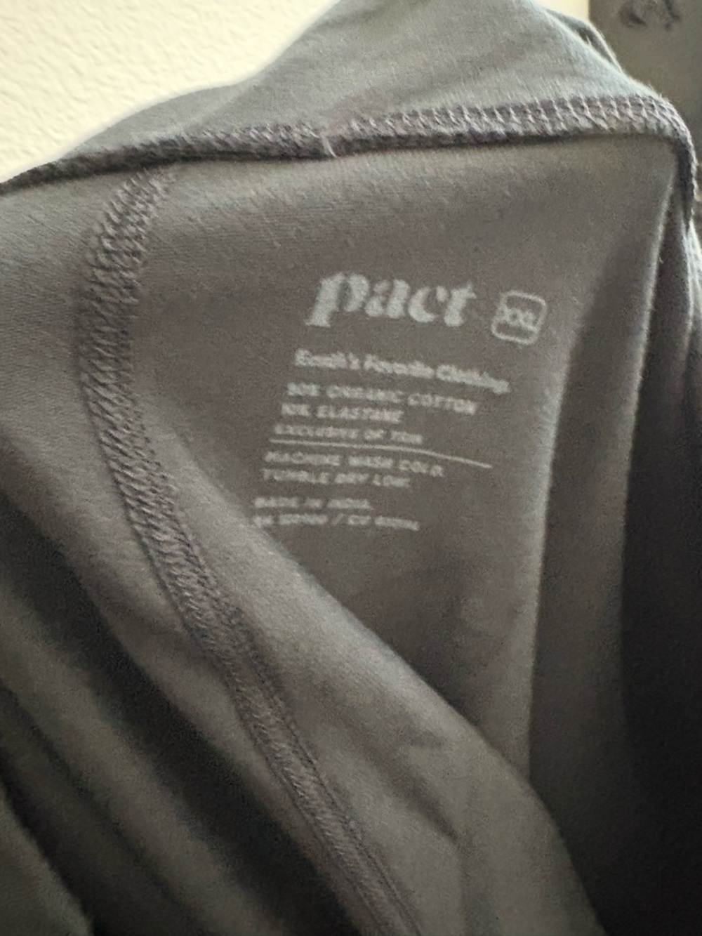 Black High-Waist Active Leggings with Side Pockets Pact Organic Cotton NWOT 2XL - Picture 5 of 5
